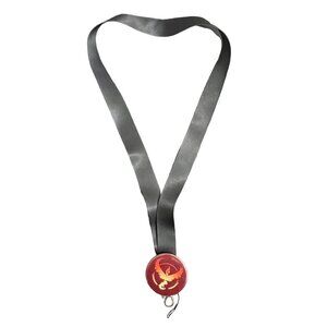 Pokemon Keychain Valor Button Black Red Lanyard